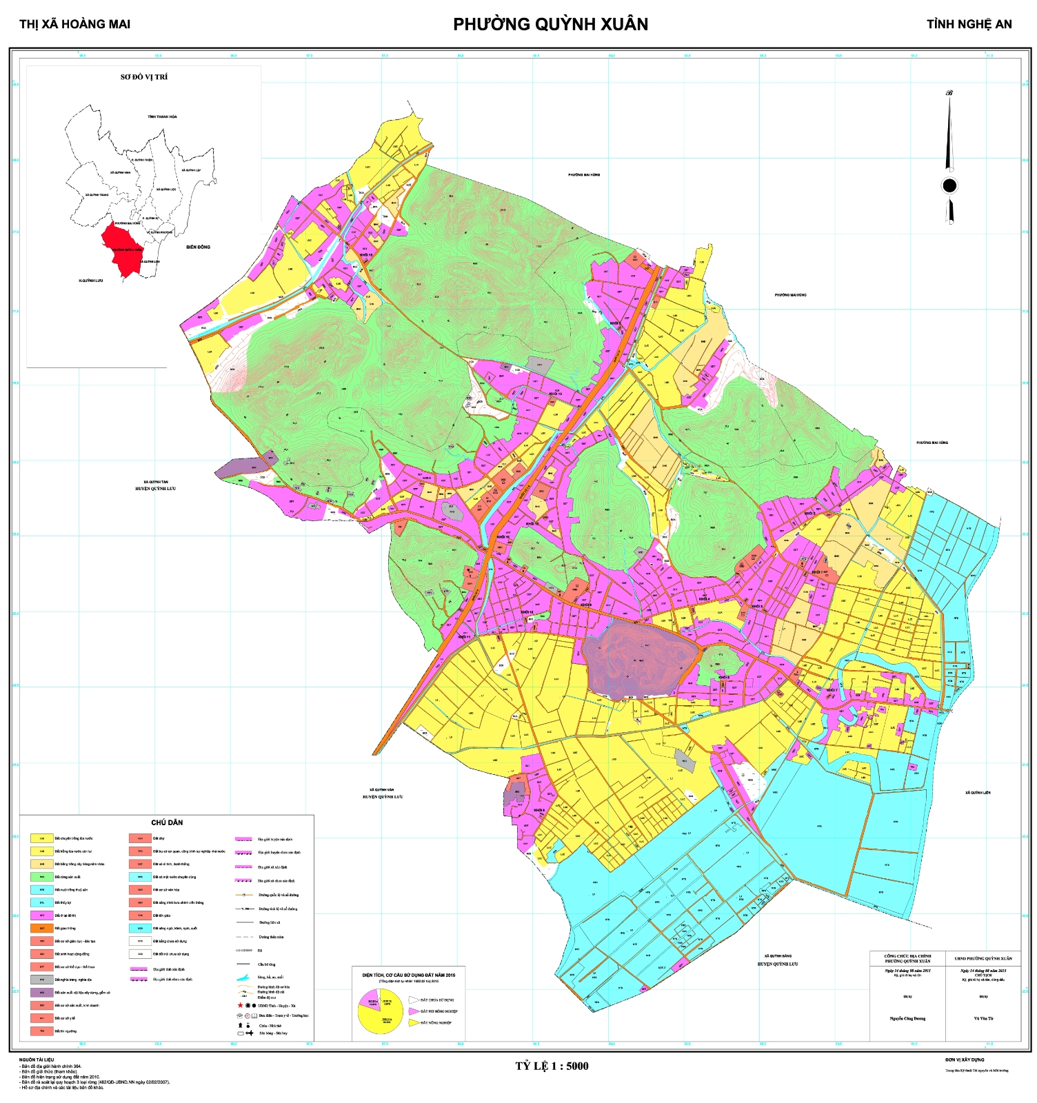 Bản đồ địa giới hành chính phường Quỳnh Xuân